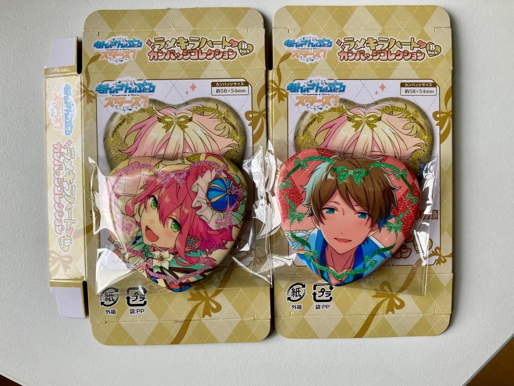Ensemble Stars Music heart badges Fine & Ryusetai, Ophalen of Verzenden, Nieuw, Figuurtje, Button