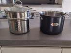 Relance aspergepan, groente- of rijst-stomer, Zo goed als nieuw, Rvs, Keramische plaat, Ophalen