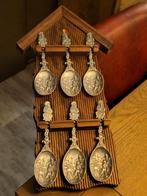 Vintage Lepelrek met Tinnen Lepels, Ophalen of Verzenden