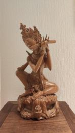 Meesterlijk Balinees Houtsnijwerk: Batara Kresna (Krishna), Verzenden