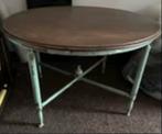 Vintage Maison Ramsay messing salontafel Frankrijk 1940, Ophalen, Gebruikt, Rond, 50 tot 100 cm