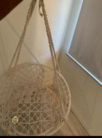 Macramé hangstoel crème kleur, Ophalen, Nieuw, Eenpersoons, Binnen