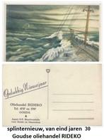 splinternieuw, jaren 30, ansicht kaart reclame  RIDEKO GOUDA, Ophalen of Verzenden, 1920 tot 1940, Ongelopen, Zuid-Holland