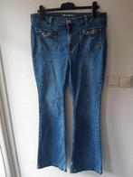 Dames denim broek Flared leg maat 44, Blauw, Ophalen of Verzenden, MS Mode, W33 - W36 (confectie 42/44)