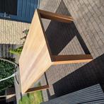 Massief blank eiken tafel, Ophalen, Gebruikt, 100 tot 150 cm, Eikenhout