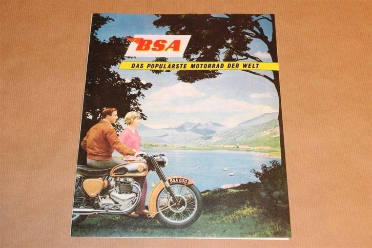 Zeldzame folder/catalogus BSA Motoren - 1959 !!, Boeken, Motoren, Zo goed als nieuw, Ophalen of Verzenden