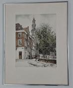 Litho van Westerkerk Amsterdam, Antiek en Kunst, Kunst | Schilderijen | Klassiek, Ophalen of Verzenden