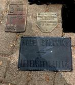 Diverse Metalen Bordjes - Hoge Spanning, HEEMAF, etc., Ophalen of Verzenden