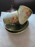 Antieke kop en schotels, Ophalen of Verzenden, Zo goed als nieuw, Porselein, Kop en/of schotel