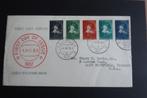 FDC Kinderzegels 1937 voorloper Sluis, Postzegels en Munten, Postzegels | Eerstedagenveloppen, Ophalen of Verzenden, Beschreven