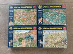 4x Jan van Haasteren puzzels - 3x 1000 + 1x 1500 st. (KWF), Ophalen of Verzenden, Gebruikt