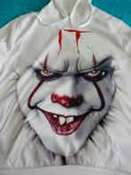 Hoodie "Horror Movie Clown" (nieuw), Verzenden, Nieuw, Maat 56/58 (XL), Wit