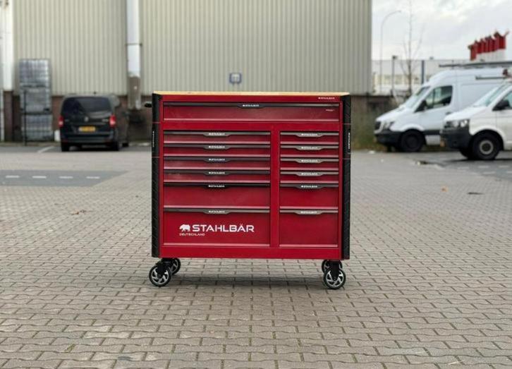 Gereedschapswagen! Stahlbar! Jumbo! Nieuw, Doe-het-zelf en Verbouw, Gereedschapskisten, Nieuw, Gevuld, Ophalen