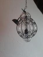 venetiaanse hanglamp, Huis en Inrichting, Lampen | Hanglampen, Ophalen, Zo goed als nieuw, Glas, Minder dan 50 cm