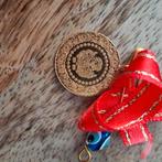 Gouden munt, Sieraden, Tassen en Uiterlijk, Broches, Minder dan 4 cm, Ophalen of Verzenden, Zo goed als nieuw, Goud