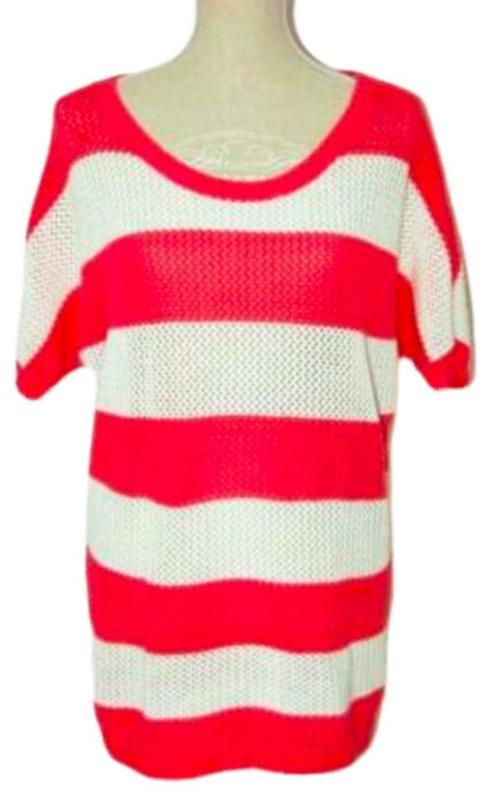 Tommy Hilfiger gestreepte lange trui, Mt. S, Kleding | Dames, Truien en Vesten, Zo goed als nieuw, Maat 36 (S), Roze, Verzenden