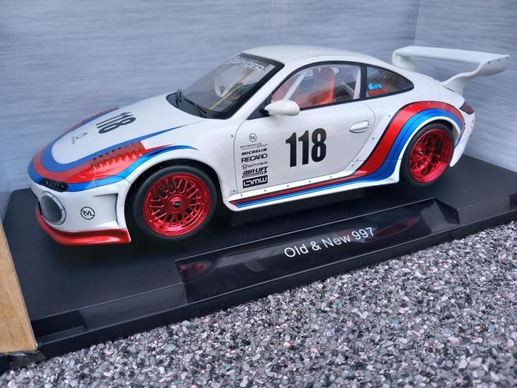 Porsche 911 (997) 2020, RWB  Old & New Martini Livery, Hobby en Vrije tijd, Modelauto's | 1:18, Nieuw, Auto, Overige merken, Ophalen of Verzenden