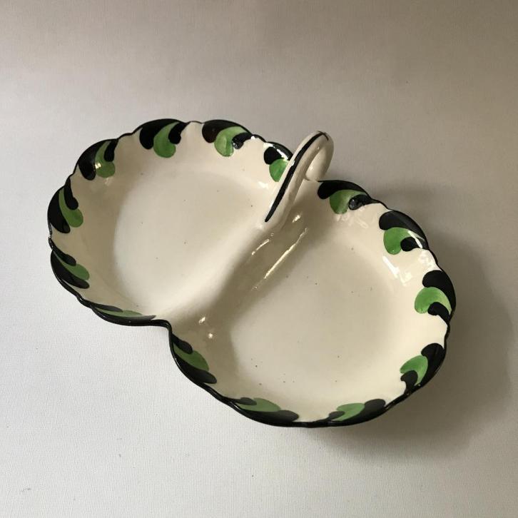 Art Deco Prachtig aardewerk bonbonschaaltje, Antiek en Kunst, Curiosa en Brocante, Ophalen