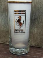 Ferrari zeldzaam vintage glas in verguld, Verzamelen, Glas en Borrelglaasjes, Ophalen of Verzenden, Zo goed als nieuw