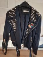 Stoer Bludeise Jasje met Studs - Maat l, Zwart, Nieuw, Ophalen, Maat 38/40 (M)