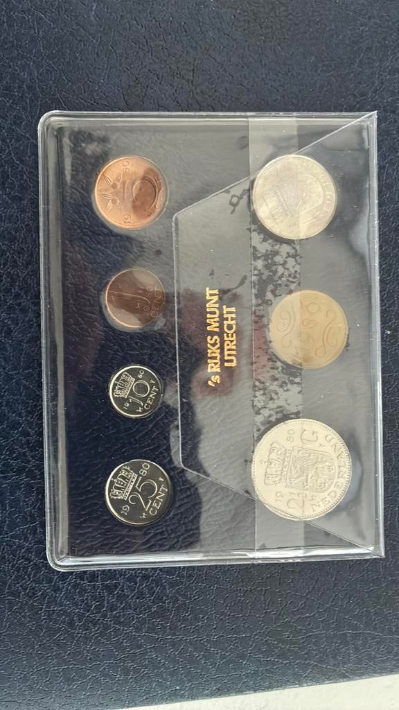 Muntset fdc 1980 Juliana, Postzegels en Munten, Munten | Nederland, Ophalen of Verzenden, Koningin Juliana