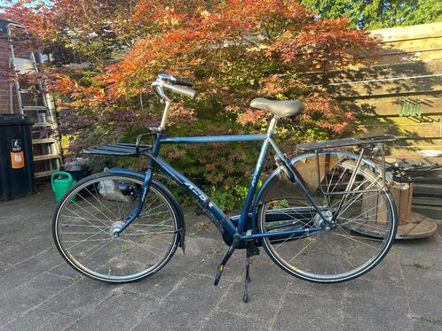 Azor Nashville Transportfiets - herenfiets, blauw, Fietsen en Brommers, Fietsen | Heren | Herenfietsen, Gebruikt, Overige merken