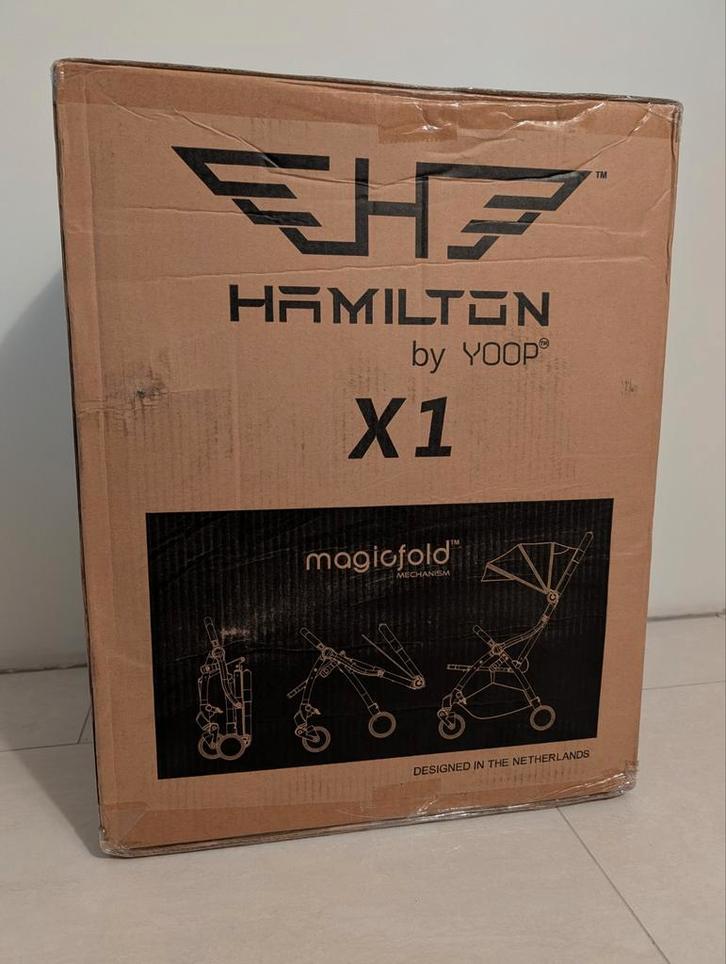 Nieuwe Hamilton X1 (One Prime) kinderwagen - Grijs, Kinderen en Baby's, Buggy's, Nieuw, Verstelbare rugleuning, Ophalen of Verzenden