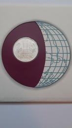 1 Mark 1978 DDR UNC - COINS OF ALL NATIONS FRANKLIN MINT + P, Postzegels en Munten, Ophalen of Verzenden, Duitsland