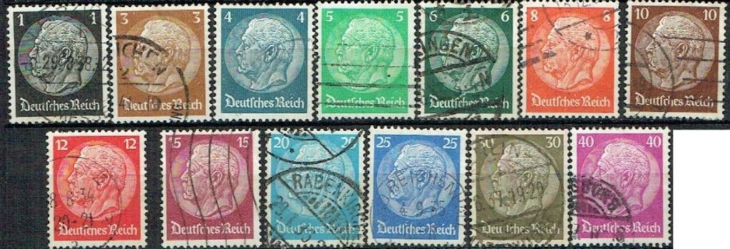 Duitse Rijk 1929 Paul von Hindenburg, Verzenden, Gestempeld, Koningshuis