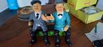 Laurel & Hardy Beeldjes op Bank, Ophalen of Verzenden, Gebruikt