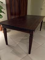 Houten koloniale tafel 200X102X78 met 2 laden, Ophalen