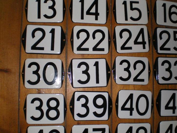 emaille huisnummers oud huisnummer amstelveen nummerbord, Antiek en Kunst, Antiek | Emaille, Ophalen of Verzenden