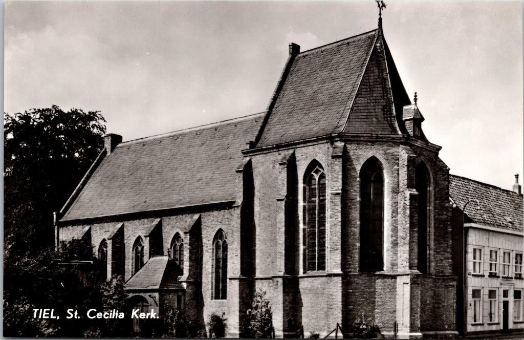 Tiel - St. Cecilia Kerk, Verzamelen, Verzenden, 1940 tot 1960, Ongelopen, Gelderland
