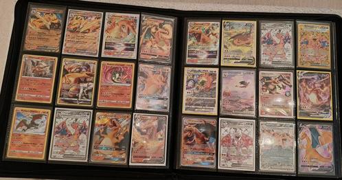 Waardevolle Pokémon map met o.a Charizard collectie!, Hobby en Vrije tijd, Verzamelkaartspellen | Pokémon, Zo goed als nieuw, Meerdere kaarten
