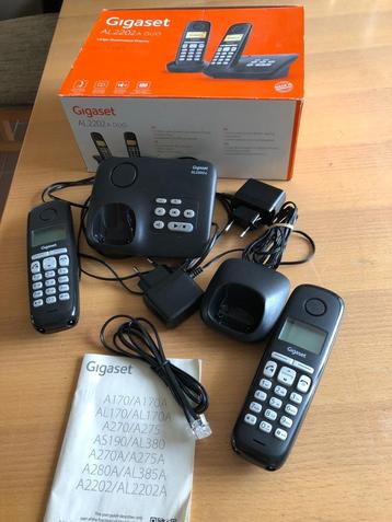 Te koop 2 x set draadloze Telefoons.(z.g.a.n.). beschikbaar voor biedingen