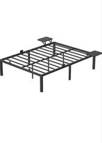 (NIEUW) Zwarte 2- persoonsbed, Ophalen, Zwart, 200 cm, Nieuw