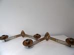 Art Nouveau Wand Kandelaars, messing/brons