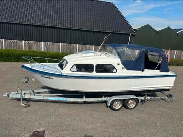 Nette waterland700 motorkruiser polyester helemaal compleet  beschikbaar voor biedingen
