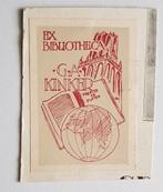 ex libris G. A. Kinker, Antiek en Kunst, Ophalen of Verzenden