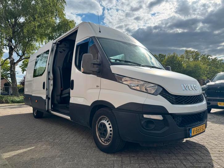 Iveco Daily Multi-Dubbal cabine 2015 7-Zitplaatsen L4H2 Maxi, Auto's, Bestelauto's, Bedrijf, Iveco, Diesel, Euro 6, Handgeschakeld