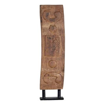 HOUTEN DECO PANEEL DECORATIE op standaard 15x6x62 hoog beschikbaar voor biedingen