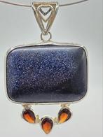 Zilveren Hanger met Blauwe Zon Steen, Overige voorstellingen, ., Zo goed als nieuw, .