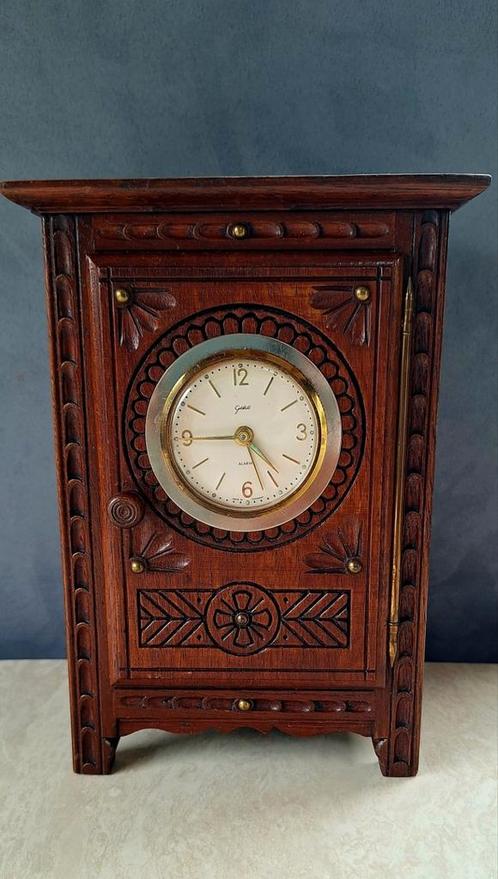 Vintage Bretagne kastklok Goldbühl wekker, Antiek en Kunst, Antiek | Klokken, Ophalen of Verzenden