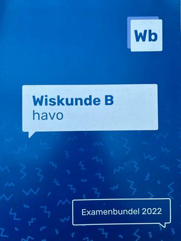 Wiskunde B HAVO Examenbundel 2022 beschikbaar voor biedingen
