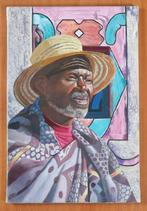 G.J. Kuiper (1926-2013) - Zuid-Afrikaanse man met Hoed, Antiek en Kunst, Ophalen