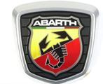 Embleem logo Abarth Rivale matte chroom, Auto diversen, Auto-accessoires, Nieuw, Verzenden