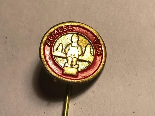 Metalen ACMESA VLA Speld (Rood/Messingkleur)., Verzamelen, Speldjes, Pins en Buttons, Zo goed als nieuw, Speldje of Pin, Merk