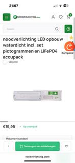 P4-3-65S - 3 watt noodverlichting LED opbouw waterdicht, Ophalen of Verzenden, Zo goed als nieuw, E27 (groot), Led-lamp