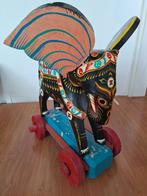 Houten olifant, Antiek en Kunst, Kunst | Designobjecten, Ophalen