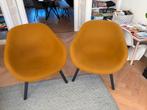 2x HAY About a Lounge Chair AAL83 oker geel, Huis en Inrichting, Ophalen, Gebruikt, 75 tot 100 cm, Stof